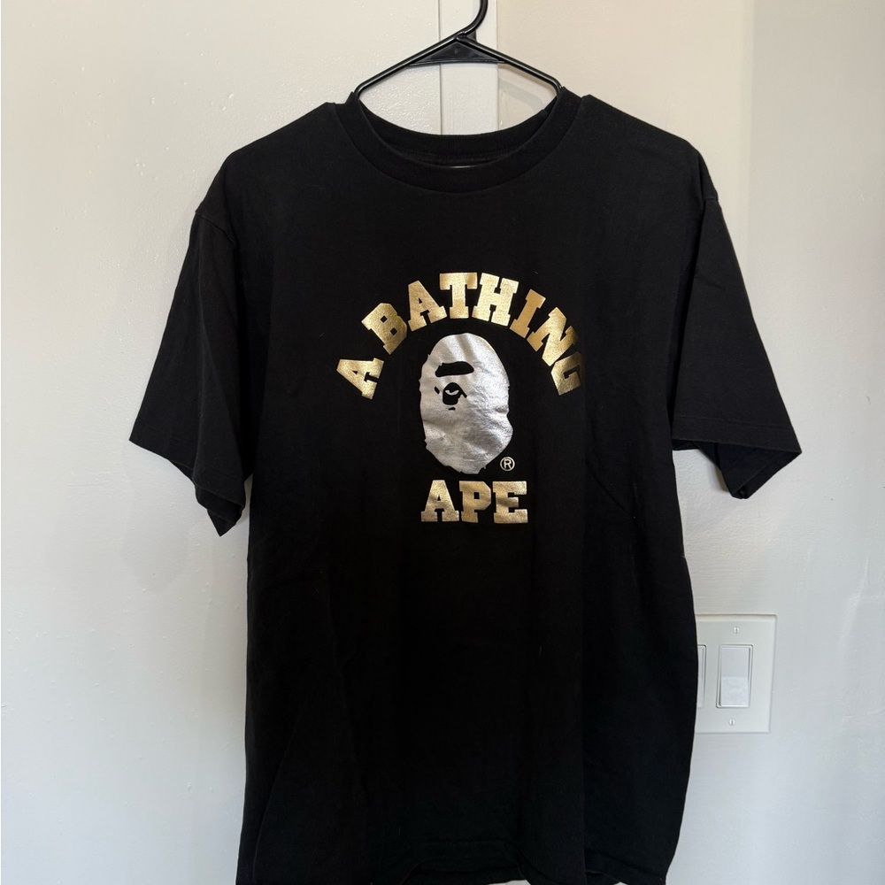 Light worn Bape Foil Logo Tee